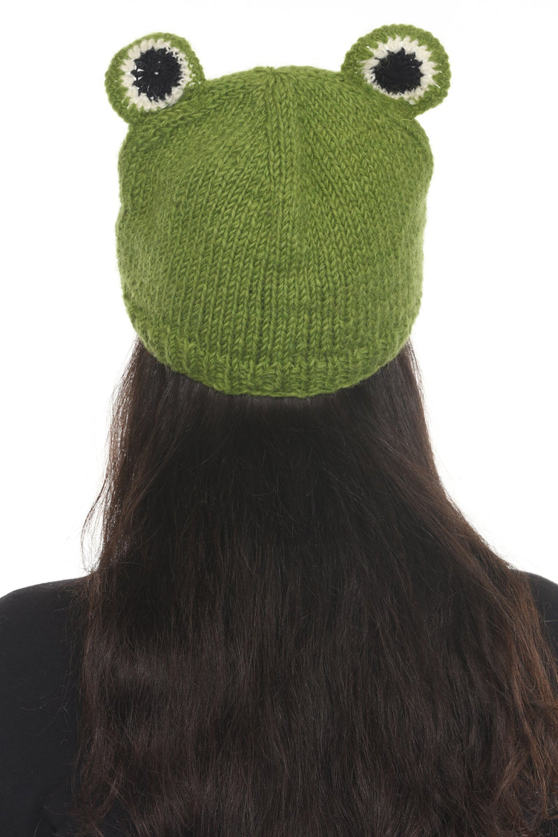 Wool FrogCharacter Green Beanie