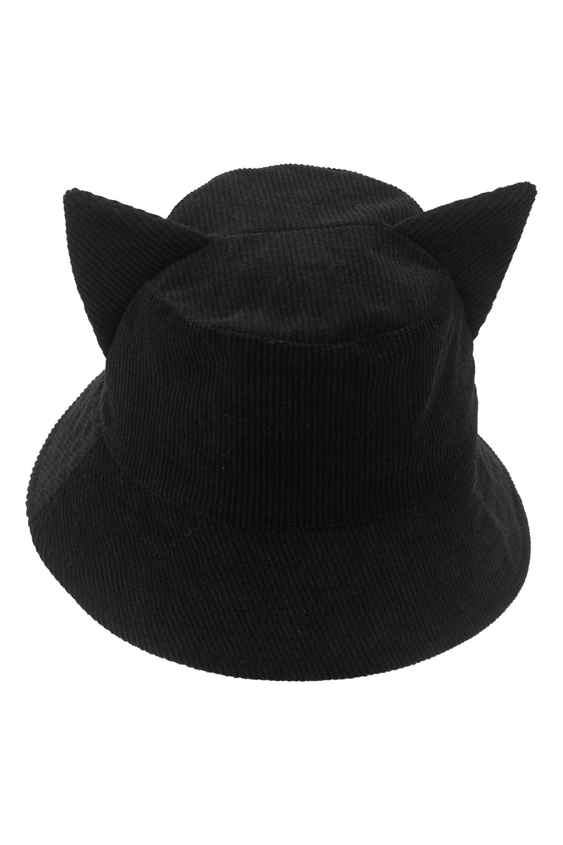 Kitty Ears Corduroy Bucket Hat