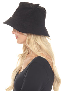 Kitty Ears Corduroy Bucket Hat