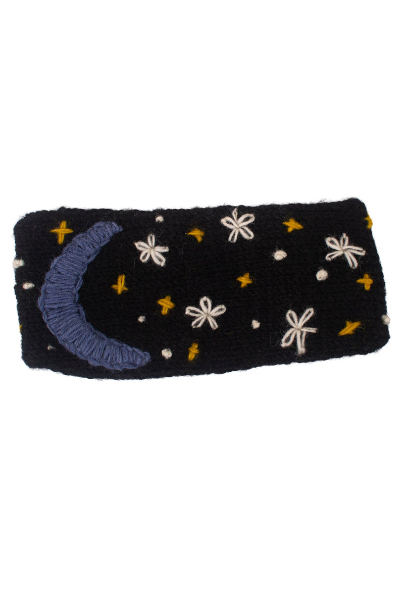 Wool Emb Boho Winter Headband