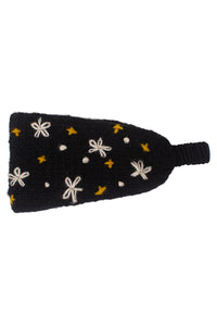 Wool Emb Boho Winter Headband