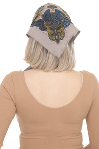 Butterfly Sunflw Head Scarf Bandana
