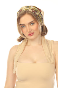Butterfly Sunflw Head Scarf Bandana