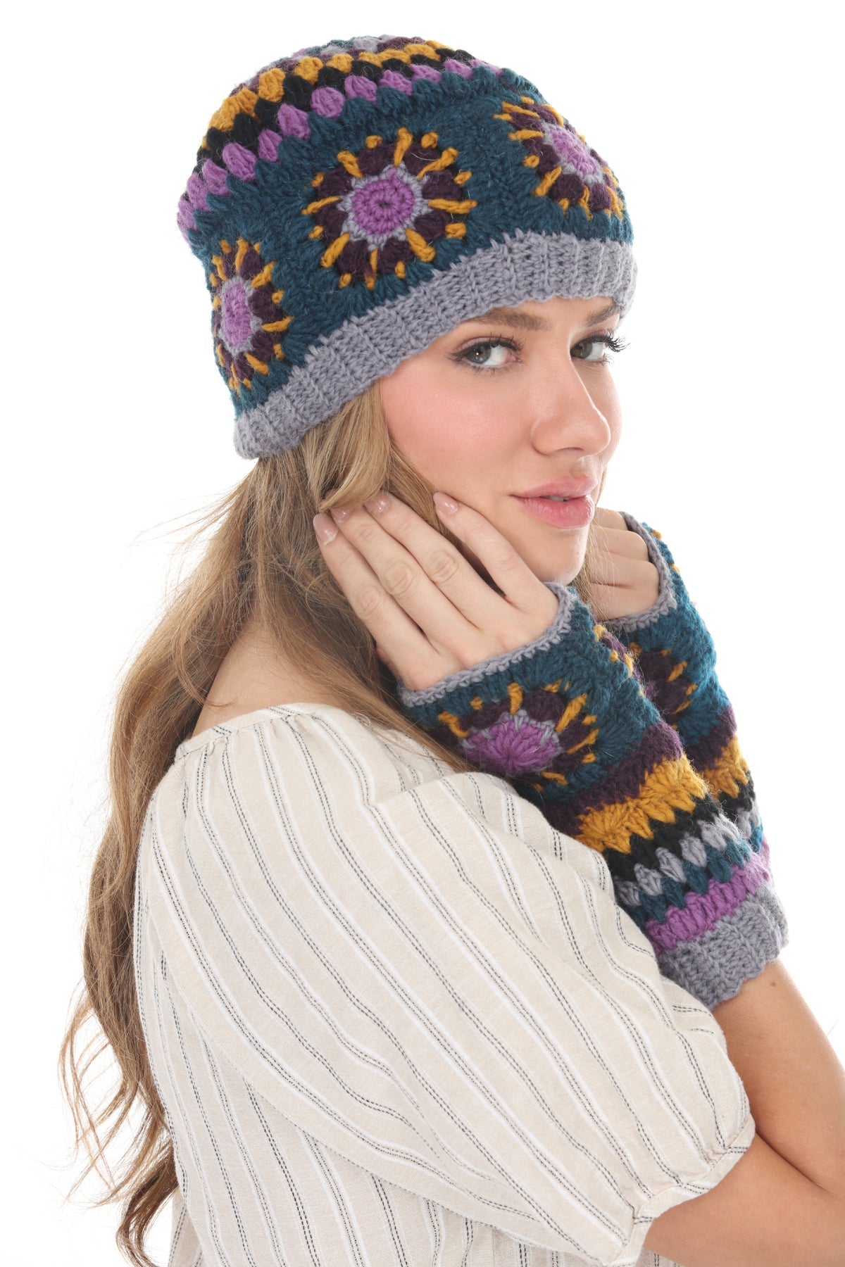 Cozy Granny Mandala Beanie