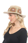 Granny Square Hemp Cotton Sun Hat