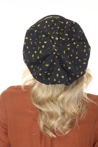 Celestial Emb Newsboy Cap