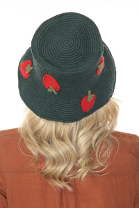 Cotton Crochet Applique Bucket Hat