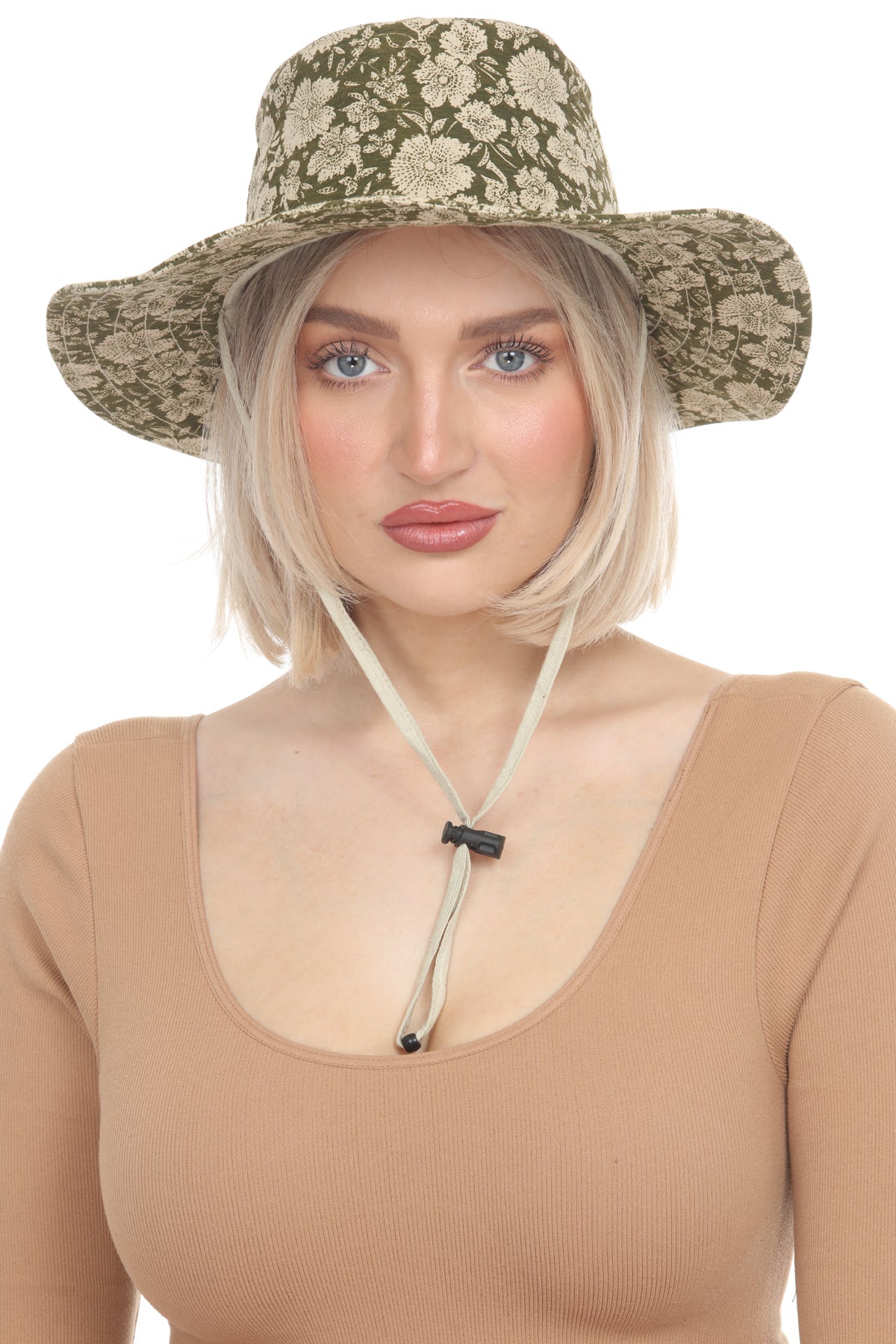 Flower Batik Print Boonie Hat