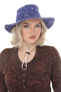 Celestial Flowers Print Boonie Hat