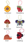 Cottage Garden Felt Charms 6pcs/Pkt