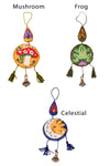 Floral Felt Bell Charm 6pcs/Pkt