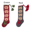 Kitty Hand Knit Wool Stocking