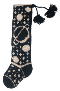 Celestial Hand Knit Wool Stocking