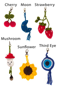 Crochet Charms 6pcs/Pkt