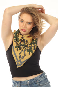 Cottage Garden Cat Big Bandana