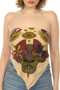 Butterfly Sunflower Big Bandana