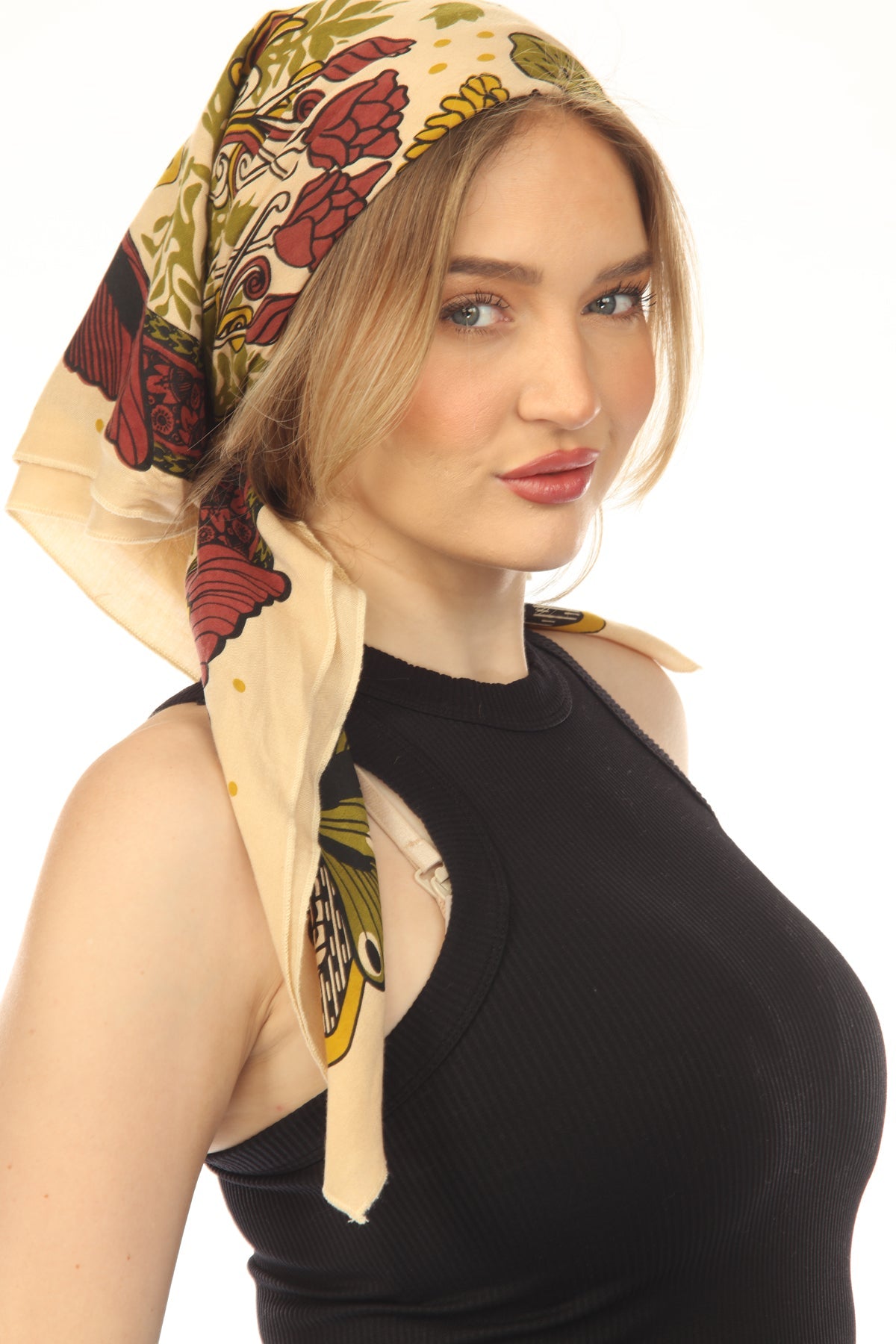 Butterfly Sunflower Big Bandana