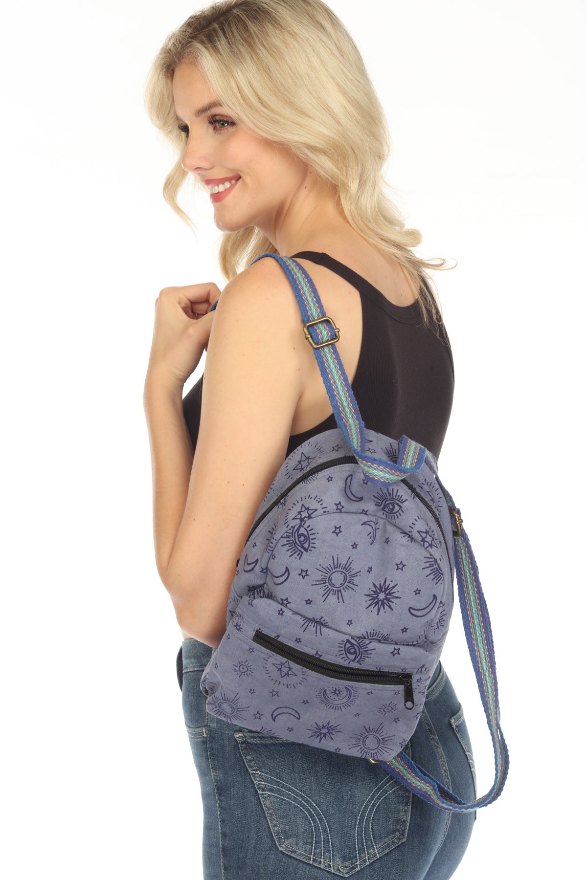 canvas mini backpack printed Canvas Print Mini BackPack
