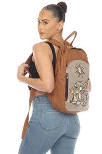 Tie-Dye Embroidery Patch Backpack