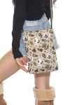 Cat & Flower CrossBody Bag
