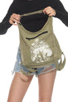 Convertible Backpack Hobo Bag