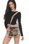 Scenic print crossbody bag