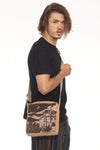 Scenic print crossbody bag