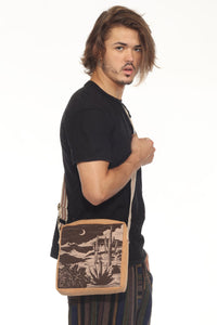Scenic print crossbody bag