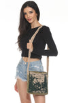 Scenic print crossbody bag