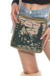 Scenic print crossbody bag