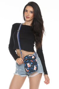 Cat & Flower Passport Travel Bag