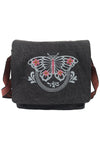 Butterfly Stonewash Canvas Messenger Bag