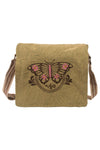 Butterfly Stonewash Canvas Messenger Bag