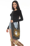 Sun Moon Crossbody hobo bag