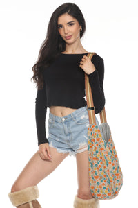 Desert Cactus Crossbody Hobo Bag