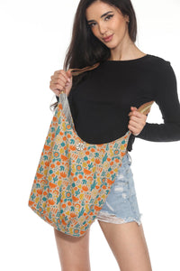 Desert Cactus Crossbody Hobo Bag