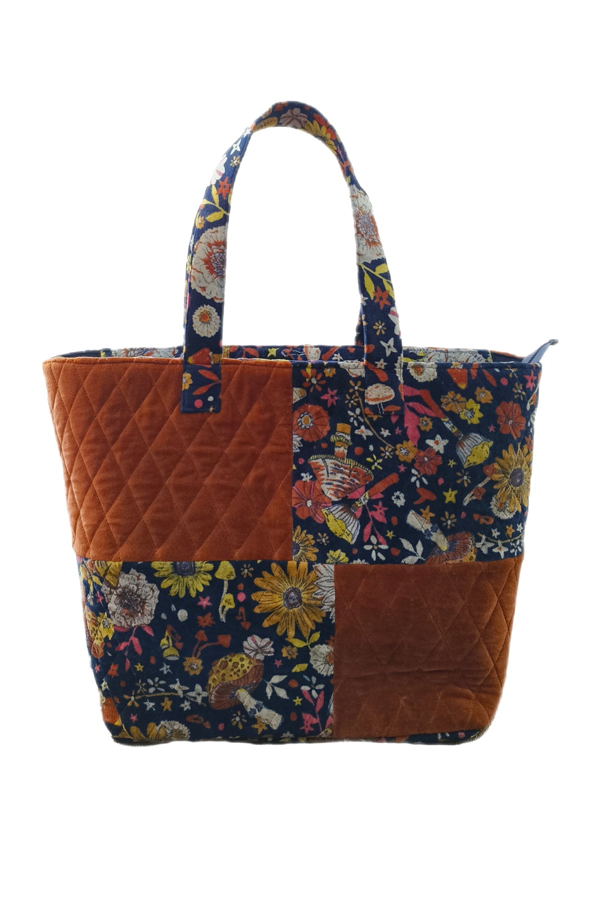 Floral Velvet Weekender Bag