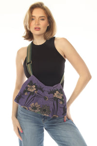 Moonflower Cats Canvas Purse