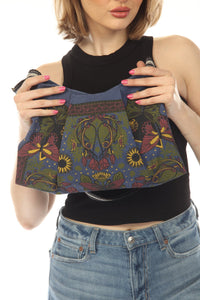 Butterfly Sunflower Canvas Purse