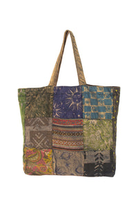 Patchwork Upcycle Tote Bag