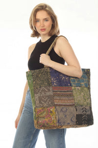 Patchwork Upcycle Tote Bag