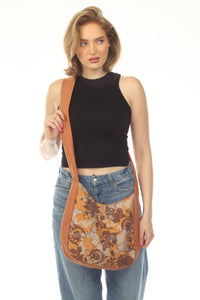 Paisley Cats Crossbody Bag
