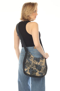 Paisley Cats Crossbody Bag