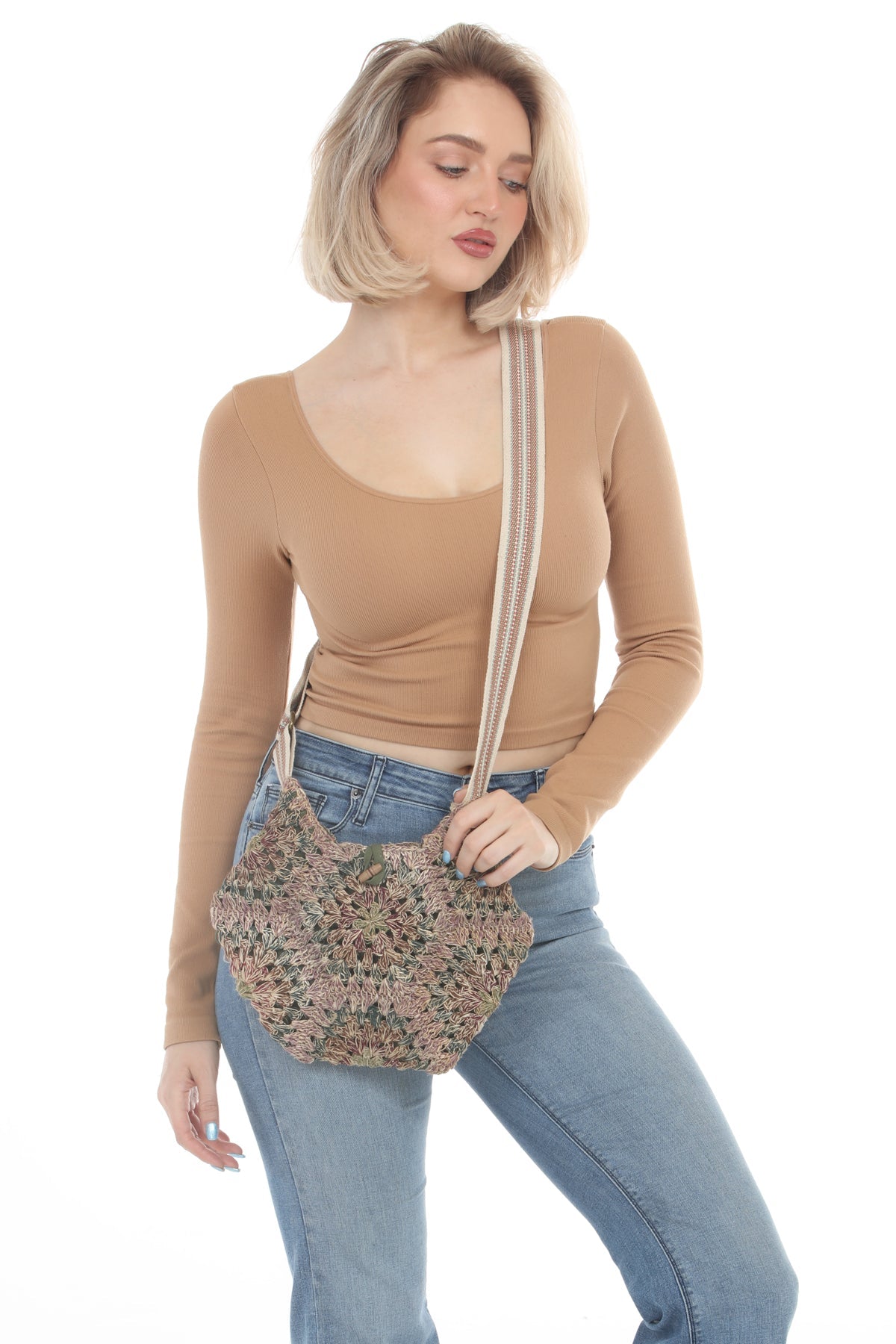 Hemp Cotton Hexagon Purse