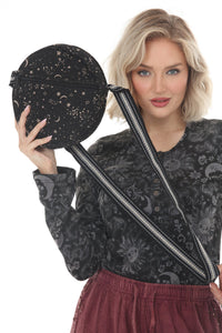 Celestial Print Round Bag