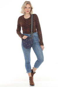 Celestial Print Round Bag