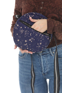 Celestial Print Round Bag