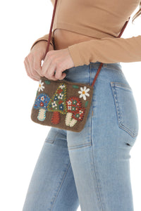 Felt Mushroom Mini Shoulder Bag