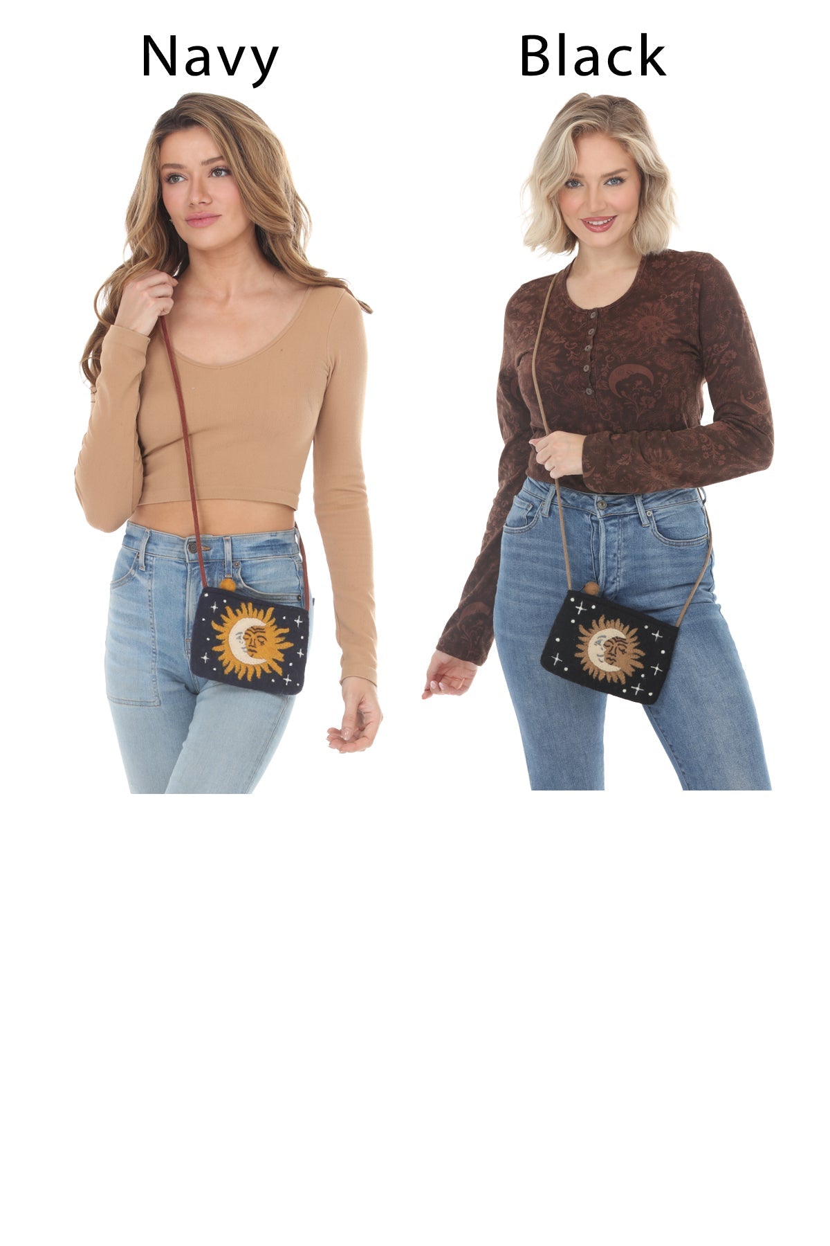 Felt Celestial Mini Shoulder Bag