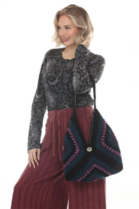 Granny Crochet Hobo Bag